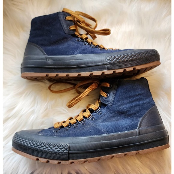 Converse All Stars Chuck Taylor Blue Suede Unisex Shoes Size 8 - Picture 2 of 13